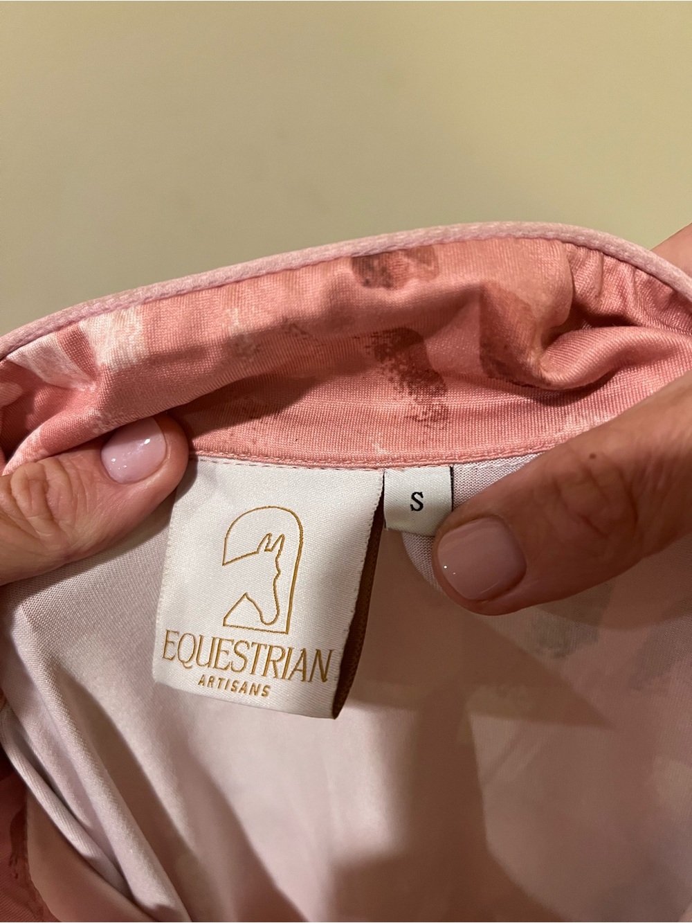 Pink Patterned Long Sleeve Top - Picture 5 of 5